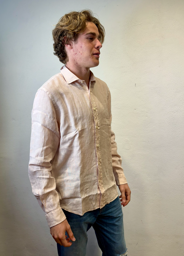 ROY ROGERS - CAMICIA LINO ROSA ROY ROGERS – CAMICIA LINO ROSA