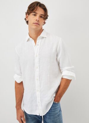 ROY ROGERS – CAMICIA LINO BIANCO
