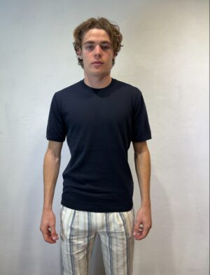 PAUL SMITH - OVERSHIRT LINO SABBIA ANIMA – T-SHIRT M/M FILO BLU