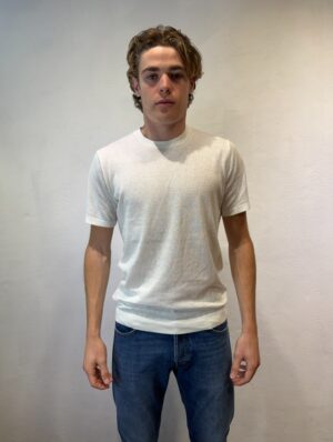 PAUL SMITH - OVERSHIRT LINO SABBIA ANIMA – T-SHIRT M/M FILO UNICO