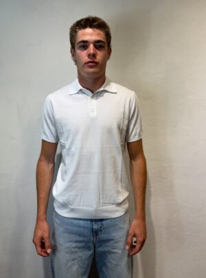 DIKTAT – POLO M/M CREPE BIANCO