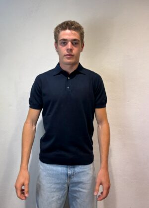 DIKTAT – POLO M/M CREPE BLU