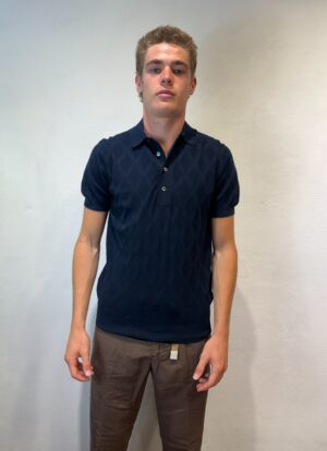 DIKTAT – POLO ROMBI BLU