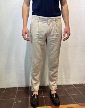 EN AVANCE – PANTALONE LINO SABBIA