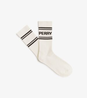 FRED PERRY – CALZA LOGO TENNIS ECRU