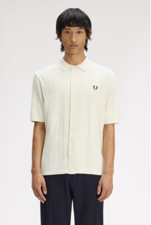 FRED PERRY – POLO VERTICAL STRIPE ECRU