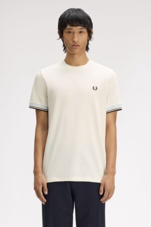 FRED PERRY – T-SHIRT PIQUET  ECRU