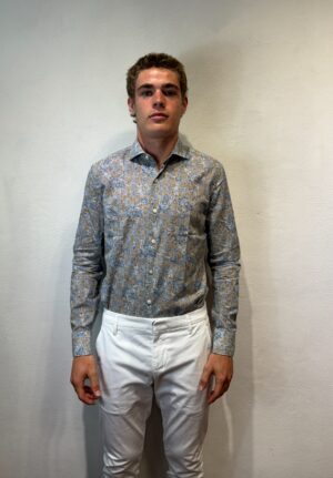 GHR – CAMICIA DIS CACHEMIRE BLU