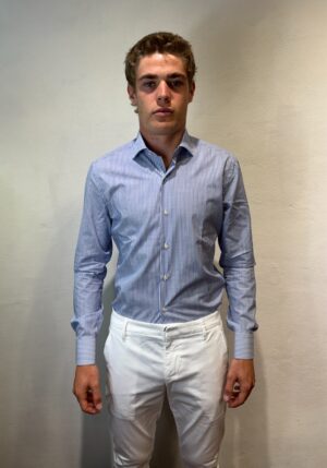 GHR – CAMICIA BASTONCINO BLU