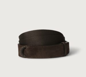 ORCIANI NB – CINTURA SUEDE MORO
