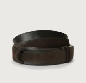 ORCIANI NB – CINTURA SUEDE CLOUDY MORO