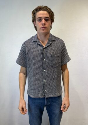 PAUL SMITH - CAMICIA DENIM DENIM PORTUGUESE – CAMICIA TRAFORATA BLU