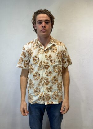 PAUL SMITH - CAMICIA DENIM DENIM PORTUGUESE – CAMICIA RICAMATO SABBIA