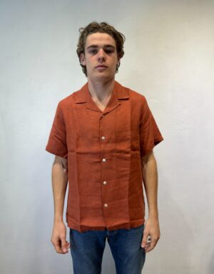 PAUL SMITH - CAMICIA DENIM DENIM PORTUGUESE – CAMICIA LINO M/M TERRA