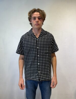 PAUL SMITH - CAMICIA DENIM DENIM PORTUGUESE – CAMICIA TRAFORATA NERO