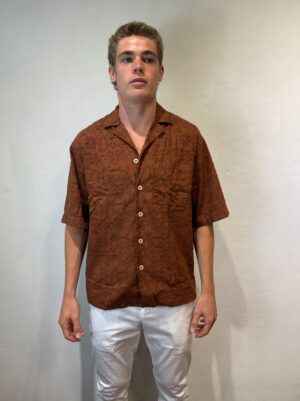 TINTORIA MATTEI – CAMICIA M/M DEVORE MORO