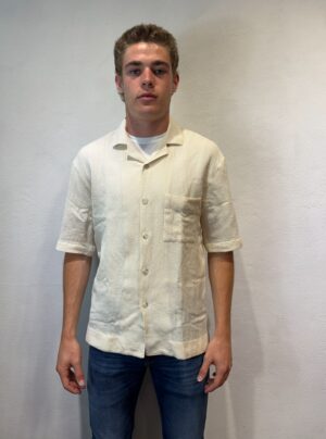 XACUS – CAMICIA M/M LINO PANNA