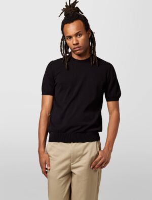 PAUL SMITH - CALZA STRIPES ARANCIO ALPHA STUDIO – T-SHIRT M/M CREPE NERO