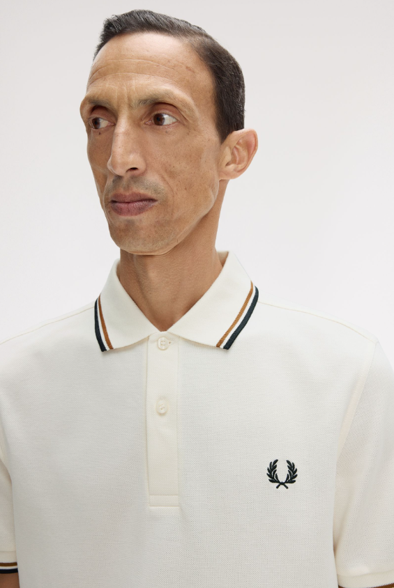 FRED PERRY - POLO M/M BORDINO ECRU FRED PERRY – POLO M/M BORDINO ECRU