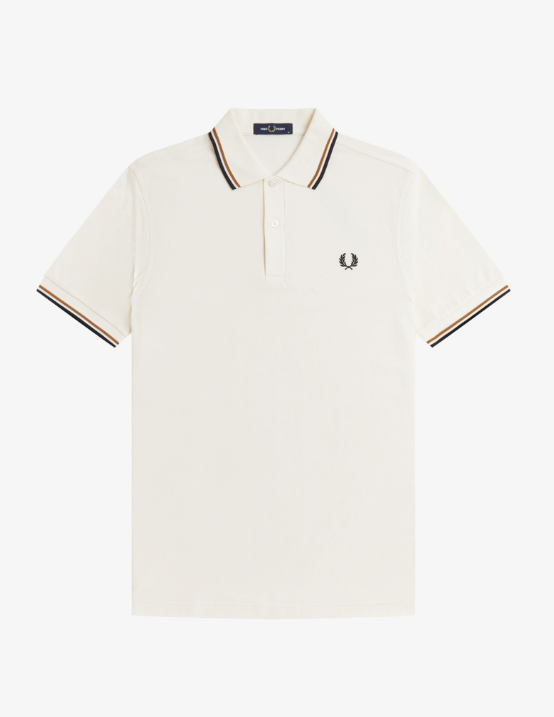 FRED PERRY - POLO M/M BORDINO ECRU FRED PERRY – POLO M/M BORDINO ECRU