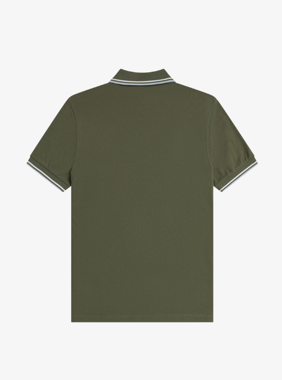 FRED PERRY - POLO M/M BORDINO VERDE FRED PERRY – POLO M/M BORDINO VERDE