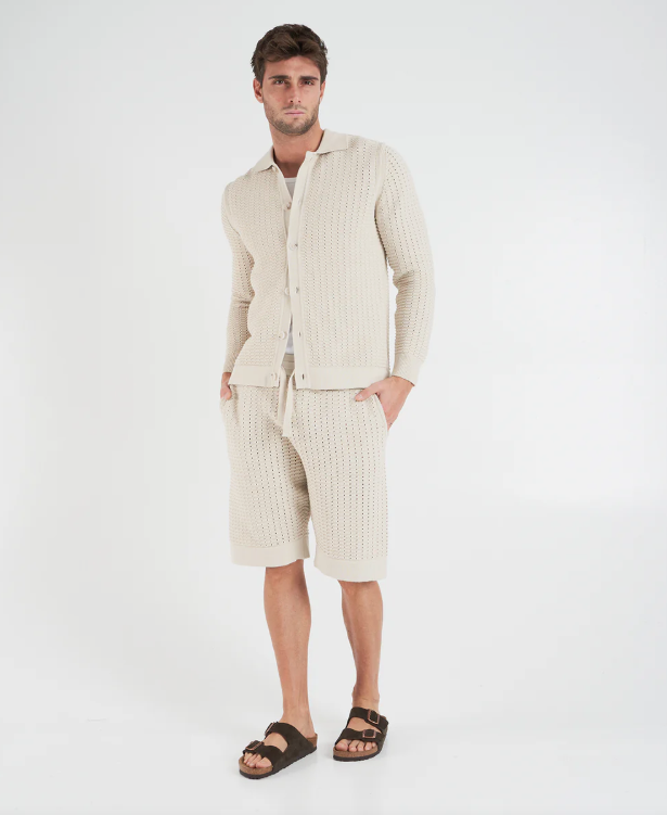 PAOLO PECORA MILANO - BERMUDA MAGLIA SABBIA PAOLO PECORA MILANO – BERMUDA MAGLIA SABBIA