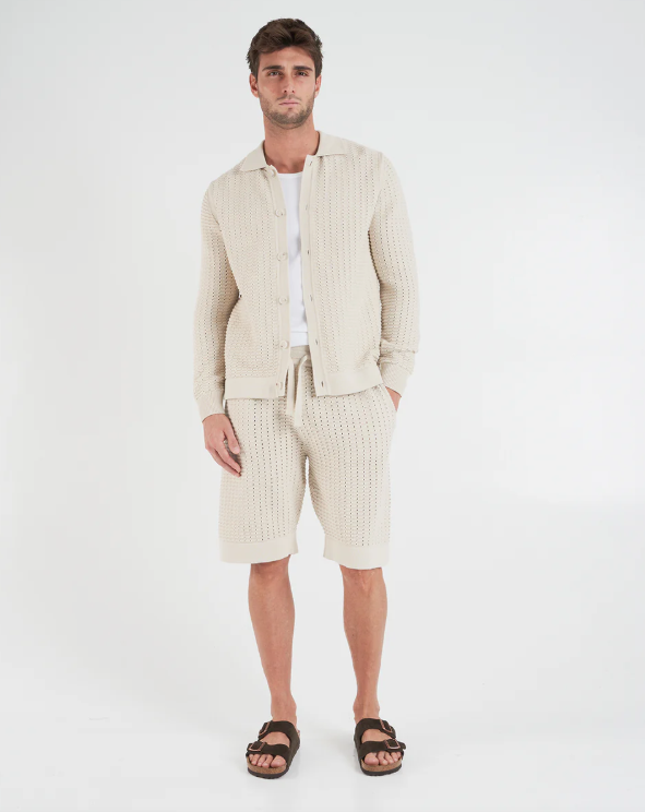 PAOLO PECORA MILANO - BERMUDA MAGLIA SABBIA PAOLO PECORA MILANO – BERMUDA MAGLIA SABBIA
