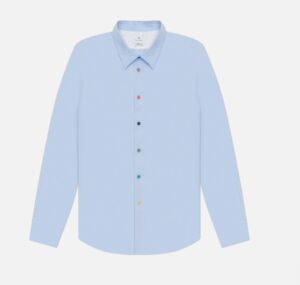 PAUL SMITH – CAMICIA STRETCH CELESTE