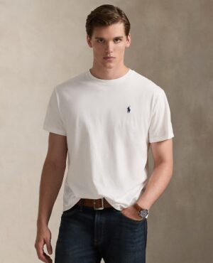 ALPHA STUDIO - SERAFINO M/L BLU POLO RALPH LAUREN – T-SHIRT BASIC BIANCO