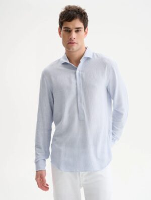 FRED PERRY - T-SHIRT M/M BASIC BIANCO QB24 – CAMICIA CAFTANO DUNGA AZZURRO
