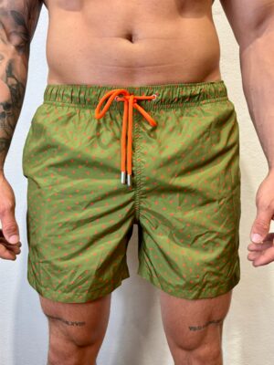 KANGRA - POLO SCOLLO V BLU GALLO – BOXER POIS VERDE