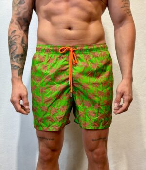 KANGRA - POLO SCOLLO V BLU GALLO – BOXER PALMA VERDE