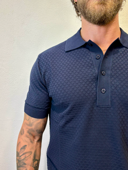 PAOLO PECORA MILANO - POLO M/M LAVORATO BLU PAOLO PECORA MILANO – POLO M/M LAVORATO BLU