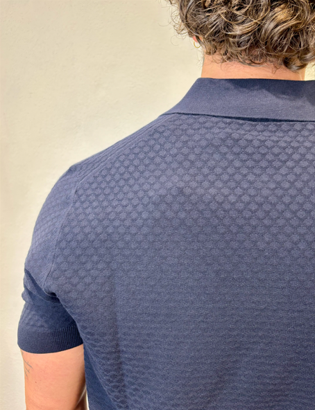PAOLO PECORA MILANO - POLO M/M LAVORATO BLU PAOLO PECORA MILANO – POLO M/M LAVORATO BLU