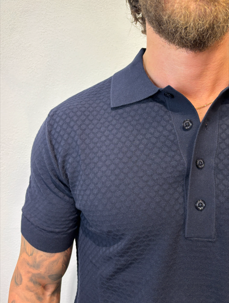PAOLO PECORA MILANO - POLO M/M LAVORATO BLU PAOLO PECORA MILANO – POLO M/M LAVORATO BLU