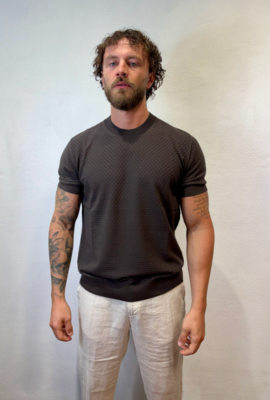 PAOLO PECORA MILANO - T-SHIRT M/M LAVORATO MORO PAOLO PECORA MILANO – T-SHIRT M/M LAVORATO MORO
