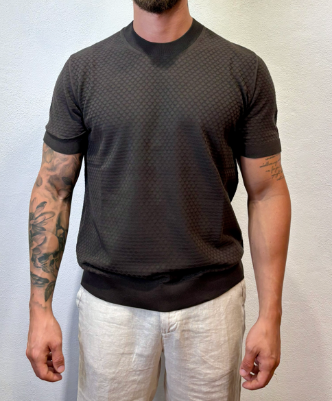 PAOLO PECORA MILANO - T-SHIRT M/M LAVORATO MORO PAOLO PECORA MILANO – T-SHIRT M/M LAVORATO MORO