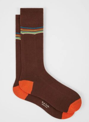 PAUL SMITH – CALZAINO STRIPES CIOCCOLATO