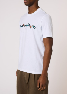 PAUL SMITH – T-SHIRT CATENA BIANCO