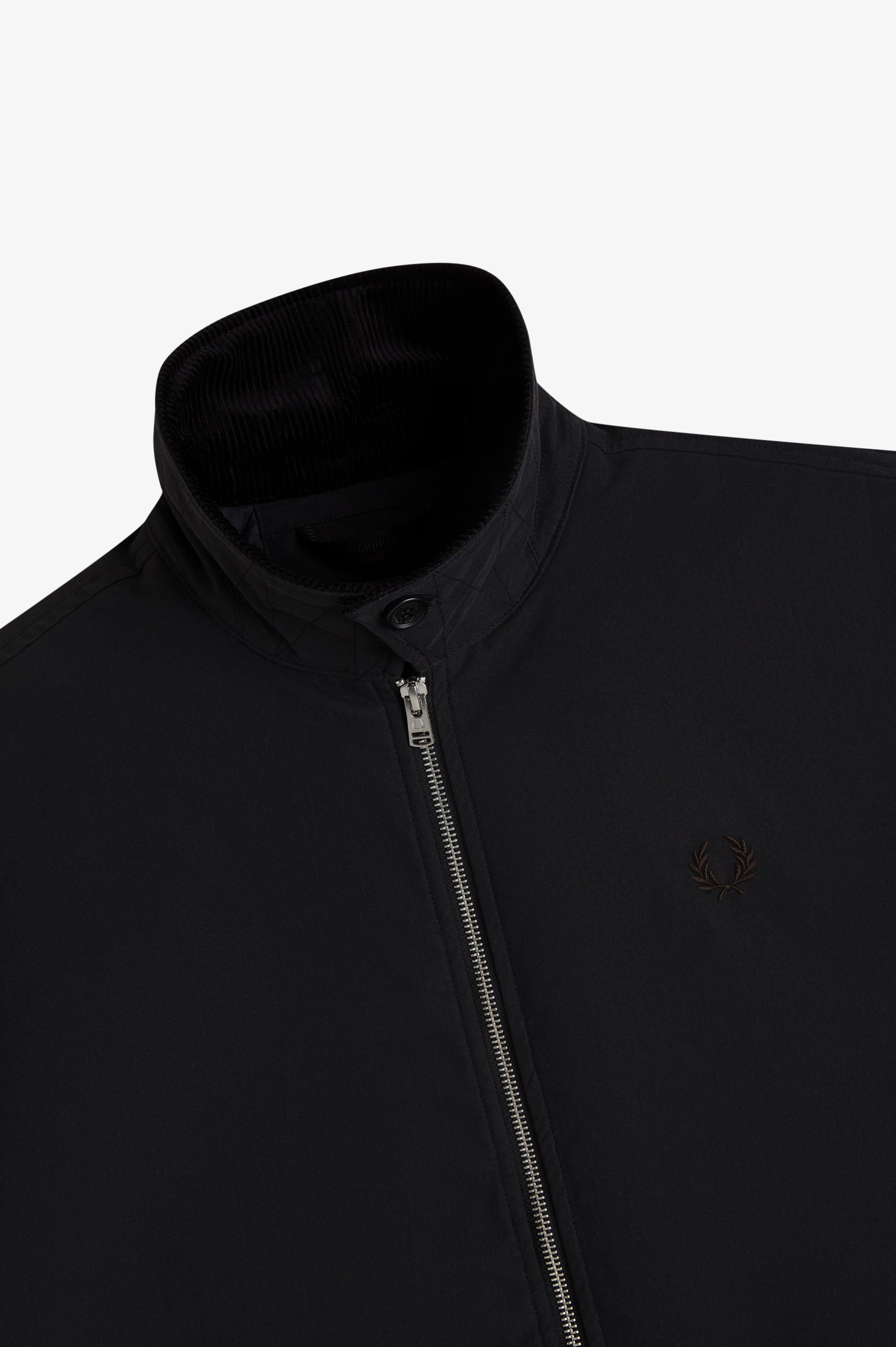 FRED PERRY - BOMBER COLLO VELLUTO NERO FRED PERRY – BOMBER COLLO VELLUTO NERO