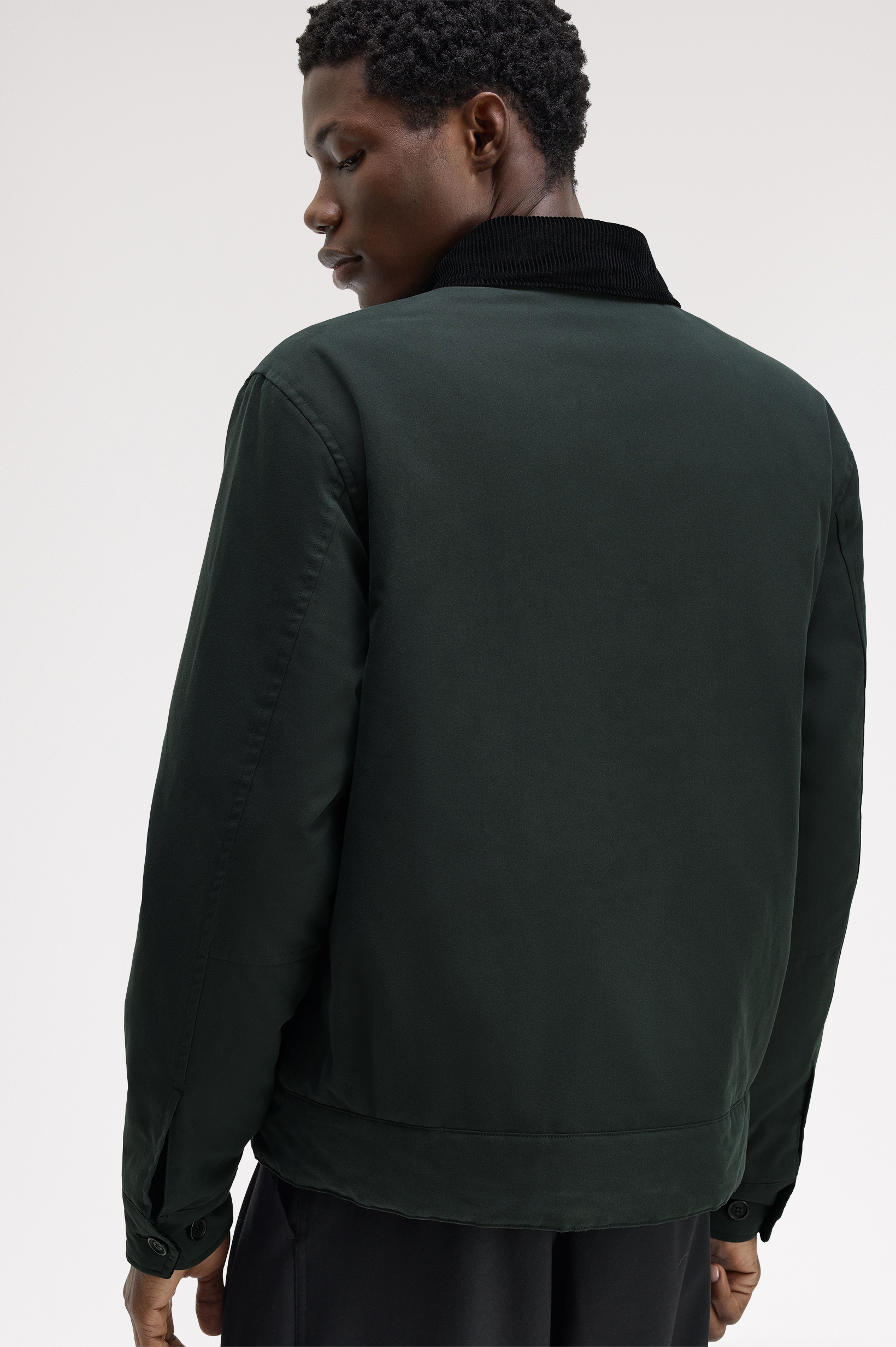 FRED PERRY - BOMBER COLLO VELLUTO MILITARE FRED PERRY – BOMBER COLLO VELLUTO MILITARE