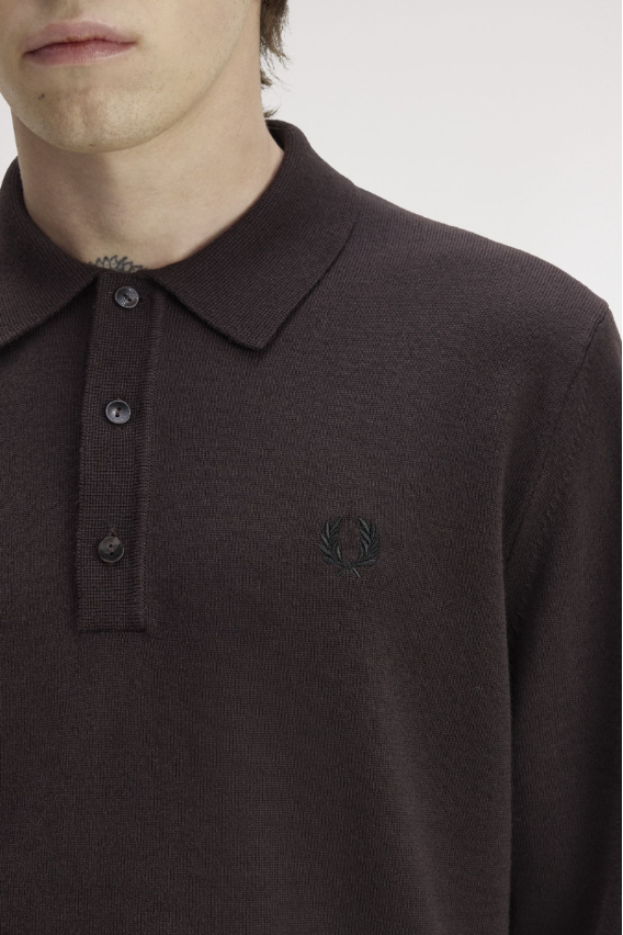 FRED PERRY - POLO LAMBSWOOL MORO FRED PERRY – POLO LAMBSWOOL MORO
