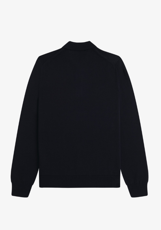 FRED PERRY - POLO LAMBSWOOL BLU FRED PERRY – POLO LAMBSWOOL BLU