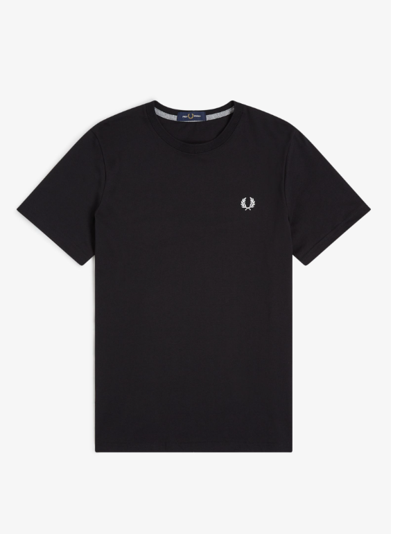 FRED PERRY - T-SHIRT BASIC NERO FRED PERRY – T-SHIRT BASIC NERO