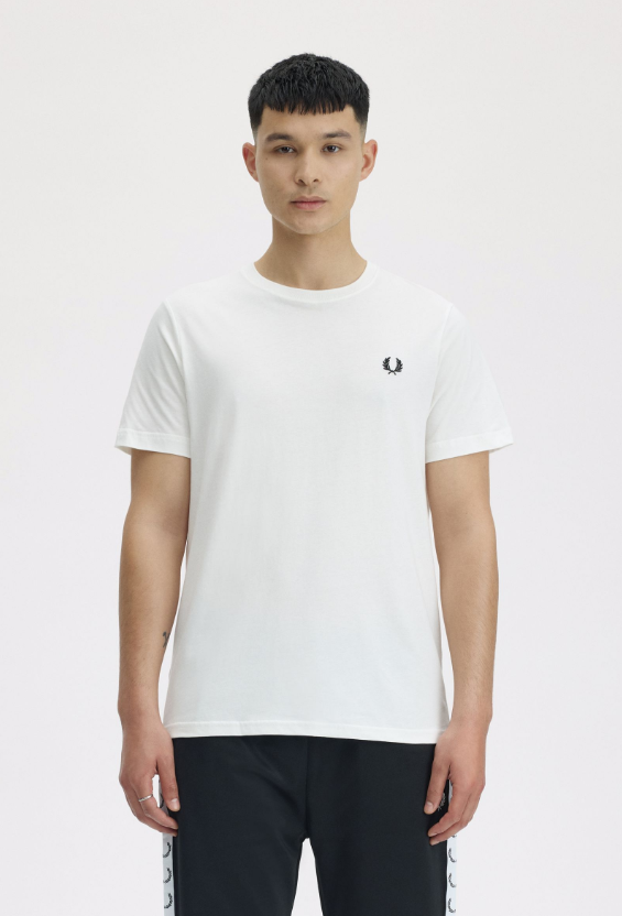 FRED PERRY - T-SHIRT BASIC BIANCO FRED PERRY – T-SHIRT BASIC BIANCO