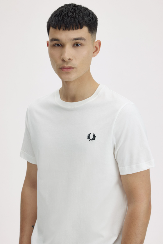FRED PERRY - T-SHIRT BASIC BIANCO FRED PERRY – T-SHIRT BASIC BIANCO