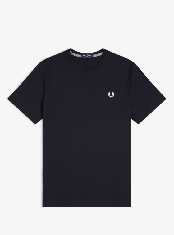 FRED PERRY - T-SHIRT BASIC BLU FRED PERRY – T-SHIRT BASIC BLU