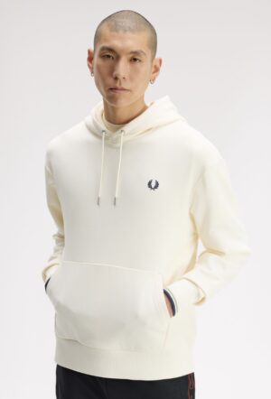 FRED PERRY – FELPA CAPPUCCIO PANNA