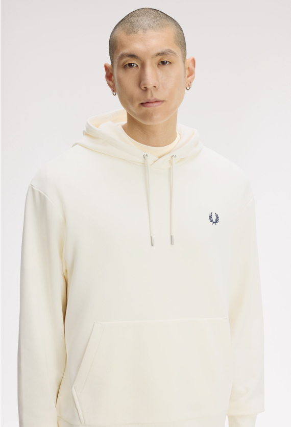FRED PERRY - FELPA CAPPUCCIO PANNA FRED PERRY – FELPA CAPPUCCIO PANNA