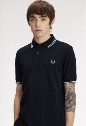 EAST HARBOUR SURPLUS - SERAFINO NATURALE FRED PERRY – POLO BORDINO M/M BIANCO
